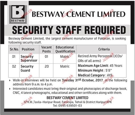 Bestway Jobs .